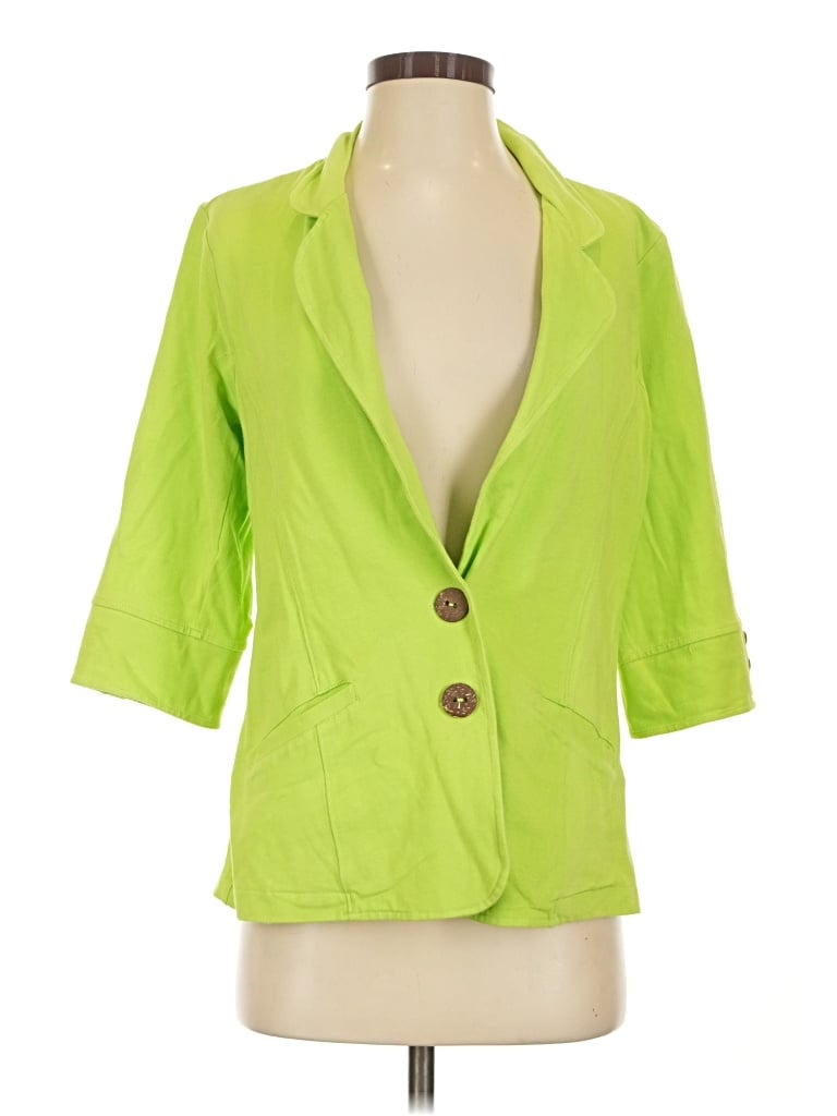 Pre-owned Neon Buddha Blazer Jacket In Green