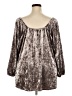 Lane Bryant Metallic Silver 3/4 Sleeve Blouse Size 26 - 28 Plus - photo 2