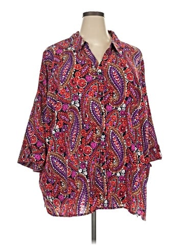 Catherines 3/4 Sleeve Blouse (view 1)
