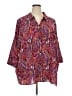 Catherines Paisley Purple 3/4 Sleeve Blouse Size 4X - photo 1