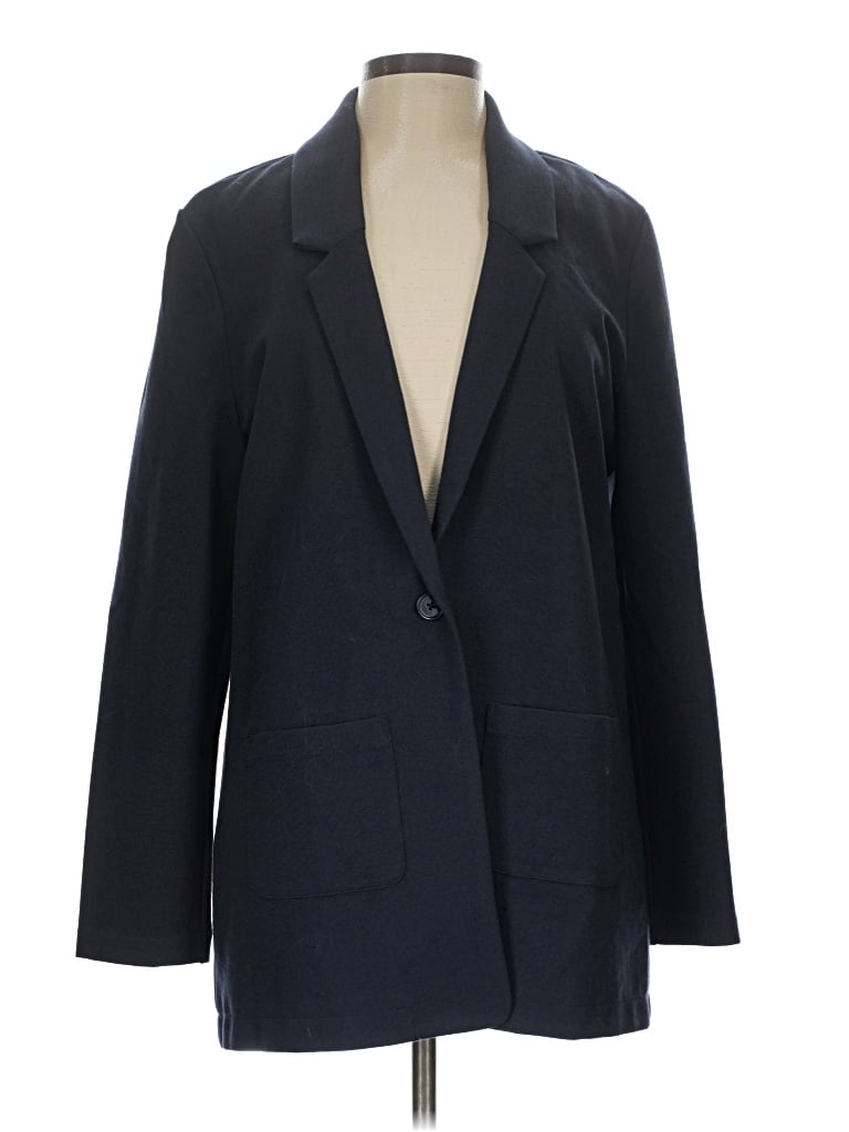 Pre-owned Garnet Hill Blazer Jacket In Blue