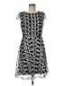 Jax 100% Polyester Graphic Black Cocktail Dress Size 6 - photo 1