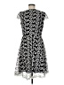 Jax 100% Polyester Graphic Black Cocktail Dress Size 6 - photo 2