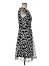 Jax 100% Polyester Graphic Black Cocktail Dress Size 6 - photo 4
