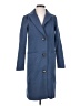 Just Fab Chevron-herringbone Blue Coat Size XXS - photo 1