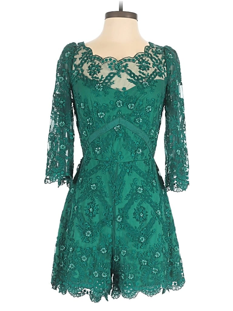 Pre-owned Free People Romper In Green