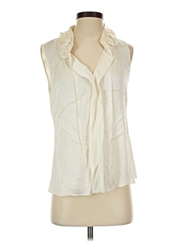 Elie Tahari Sleeveless Silk Top (view 1)