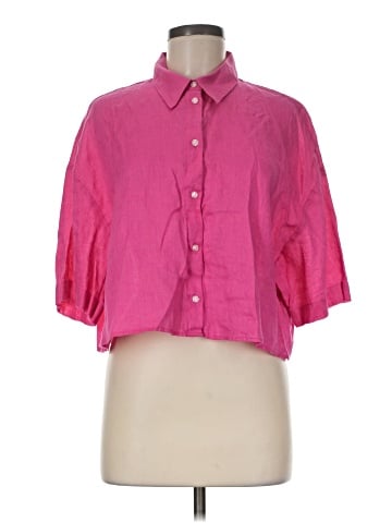 H&M 3/4 Sleeve Button-Down Shirt (view 1)