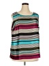 Talbots 100% Polyester Teal Sleeveless Blouse Size 2X - photo 1