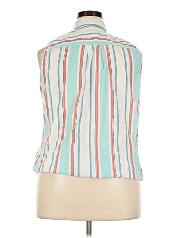 St. John's Bay Sleeveless Button-Down Shirt (view 2)