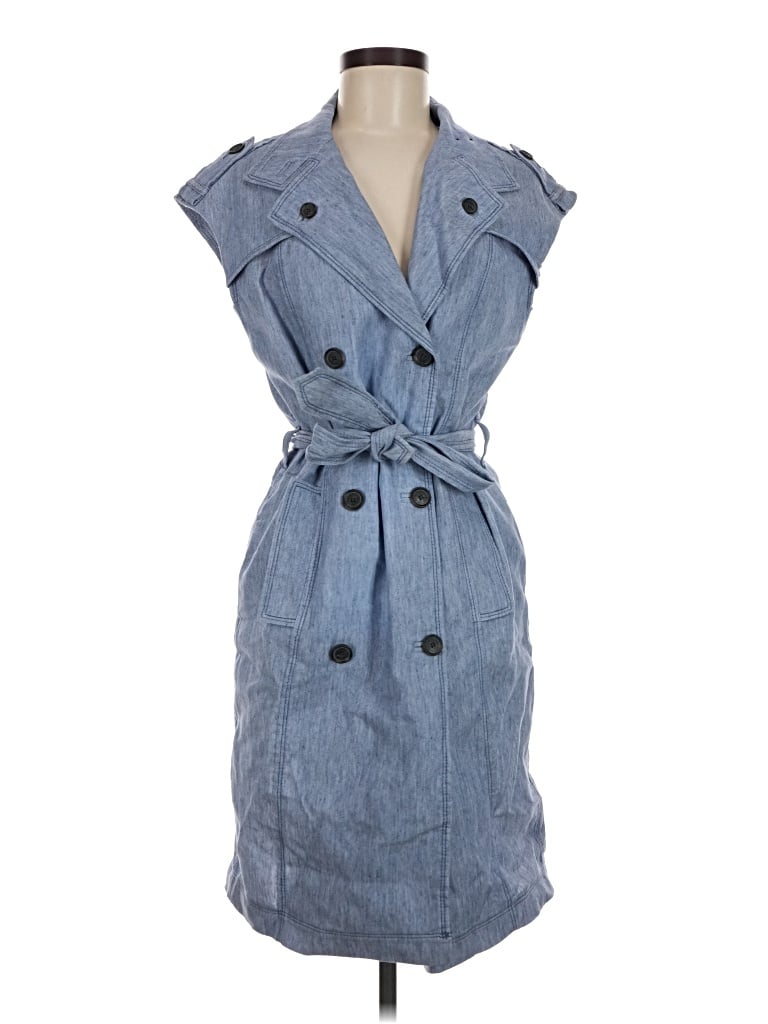 Pre-owned Zara Basic Casual Dress In Blue