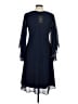 Assorted Brands 100% Polyester Solid Blue Casual Dress Size M - photo 2