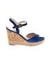 Prada Linea Rossa 100% Suede Blue Wedges Size EU 39 - photo 1