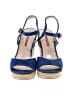 Prada Linea Rossa 100% Suede Blue Wedges Size EU 39 - photo 2