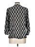 Unbranded Chevron-herringbone Silver 3/4 Sleeve Blouse Size L (estimated) - photo 2