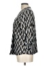 Unbranded Chevron-herringbone Silver 3/4 Sleeve Blouse Size L (estimated) - photo 5