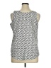 Faded Glory 100% Polyester Silver Sleeveless Blouse Size XL - photo 2