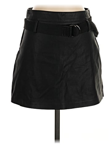 Zara Faux Leather Skirt (view 1)