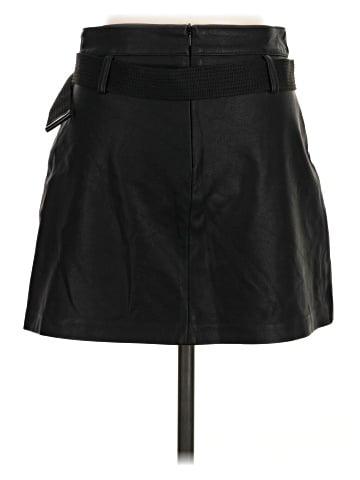 Zara Faux Leather Skirt (view 2)