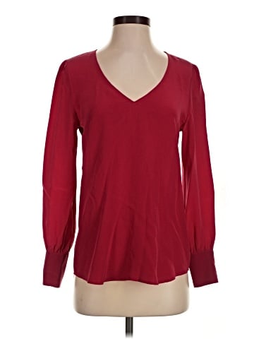 Lavender Brown Long Sleeve Blouse (view 1)