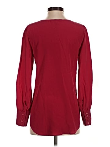 Lavender Brown Long Sleeve Blouse (view 2)