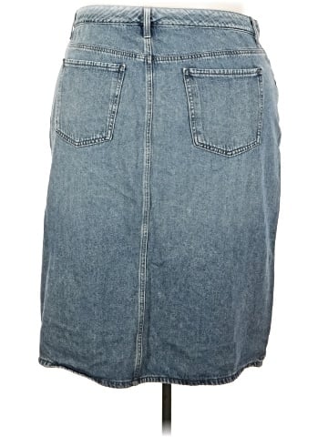 Terra & Sky Denim Skirt (view 2)