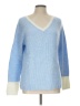 Talbots Color Block Blue Pullover Sweater Size L - photo 1