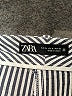 Zara Checkered-gingham Silver Shorts Size XL - photo 3