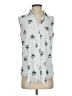 Ann Taylor 100% Polyester White Sleeveless Blouse Size S - photo 1