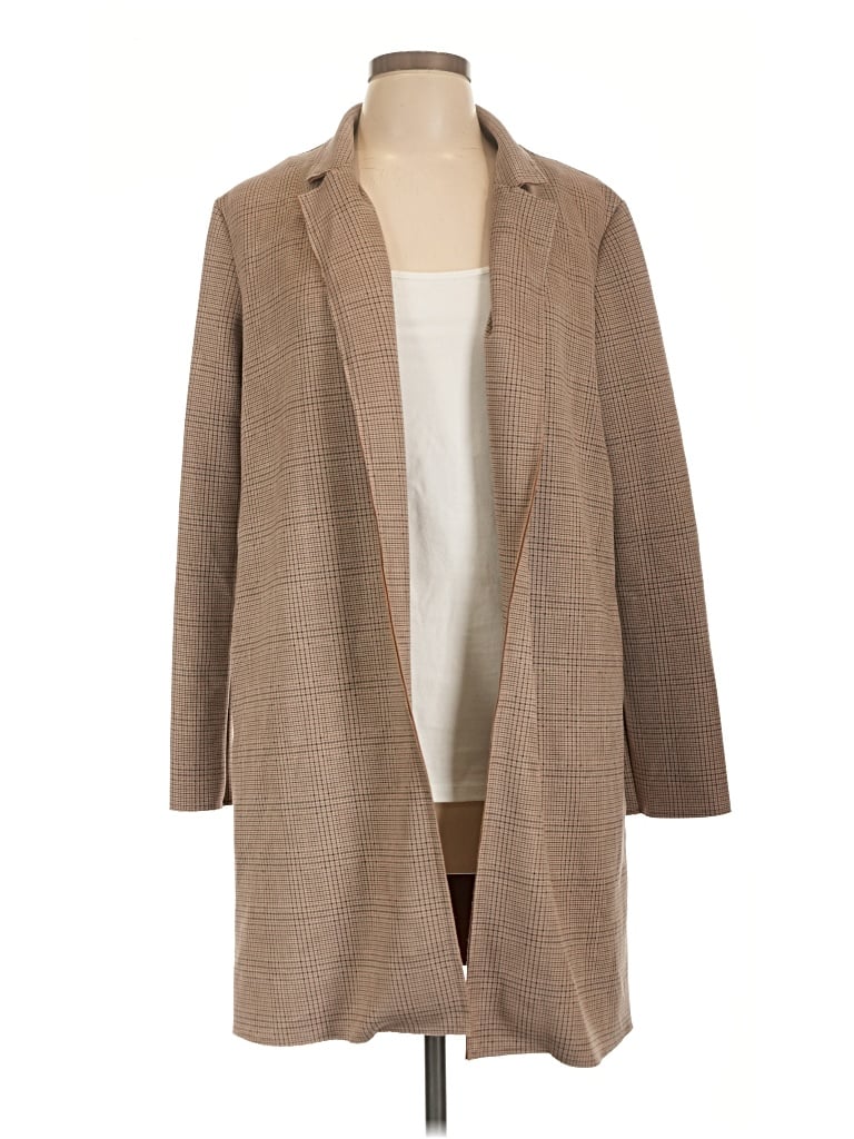 Pre-owned Potter's Pot Coat In Tan