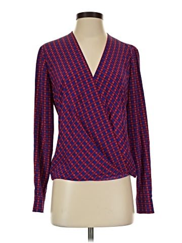 Diane von Furstenberg Long Sleeve Silk Top (view 1)