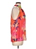 Unbranded 100% Polyester Orange Sleeveless Blouse Size L - photo 4