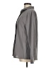 Unbranded 100% Polyester Solid Gray Long Sleeve Blouse Size M - photo 5