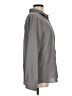 Unbranded 100% Polyester Solid Gray Long Sleeve Blouse Size M - photo 4