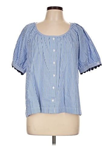 J.Crew Factory Store Short Sleeve Blouse (view 1)