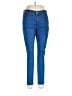 Express Solid Blue Jeans Size 10 - photo 1