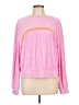 Addison Bay Color Block Pink Pullover Sweater Size L - photo 1