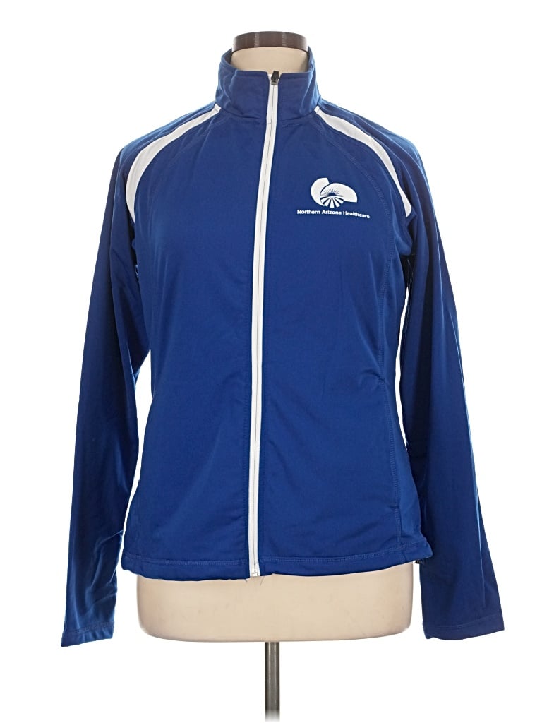 Pre-owned Sport-tek Cardigan Sweater In Blue