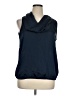 MICHAEL Michael Kors 100% Polyester Blue Sleeveless Blouse Size XL - photo 1