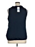 MICHAEL Michael Kors 100% Polyester Blue Sleeveless Blouse Size XL - photo 2