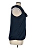 MICHAEL Michael Kors 100% Polyester Blue Sleeveless Blouse Size XL - photo 4