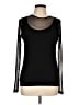 Ruby Ribbon Black Long Sleeve Top Size L - photo 1