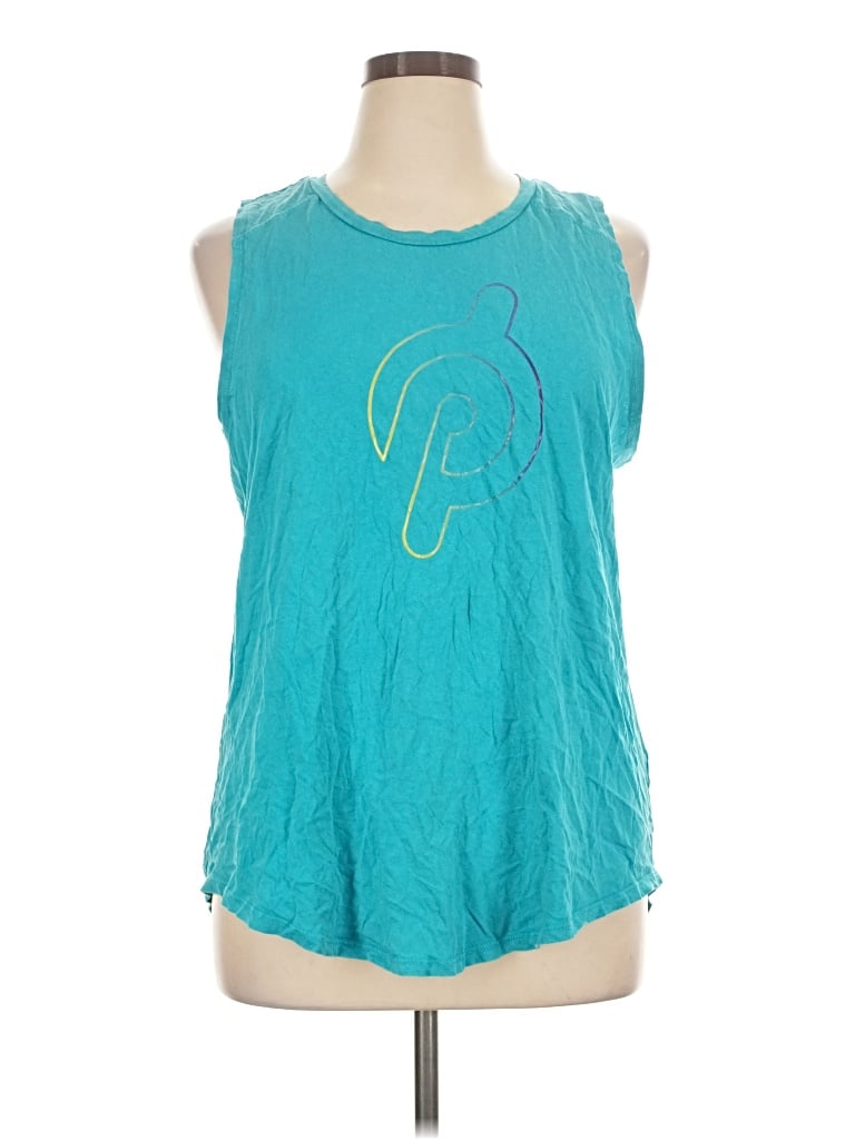 Pre-owned Peloton Sleeveless T-shirt In Teal