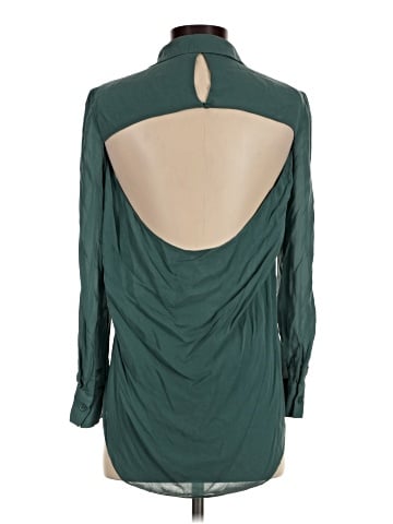 Parker Long Sleeve Silk Top (view 2)
