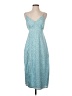 Just Fab 100% Polyester Blue Casual Dress Size S - photo 1