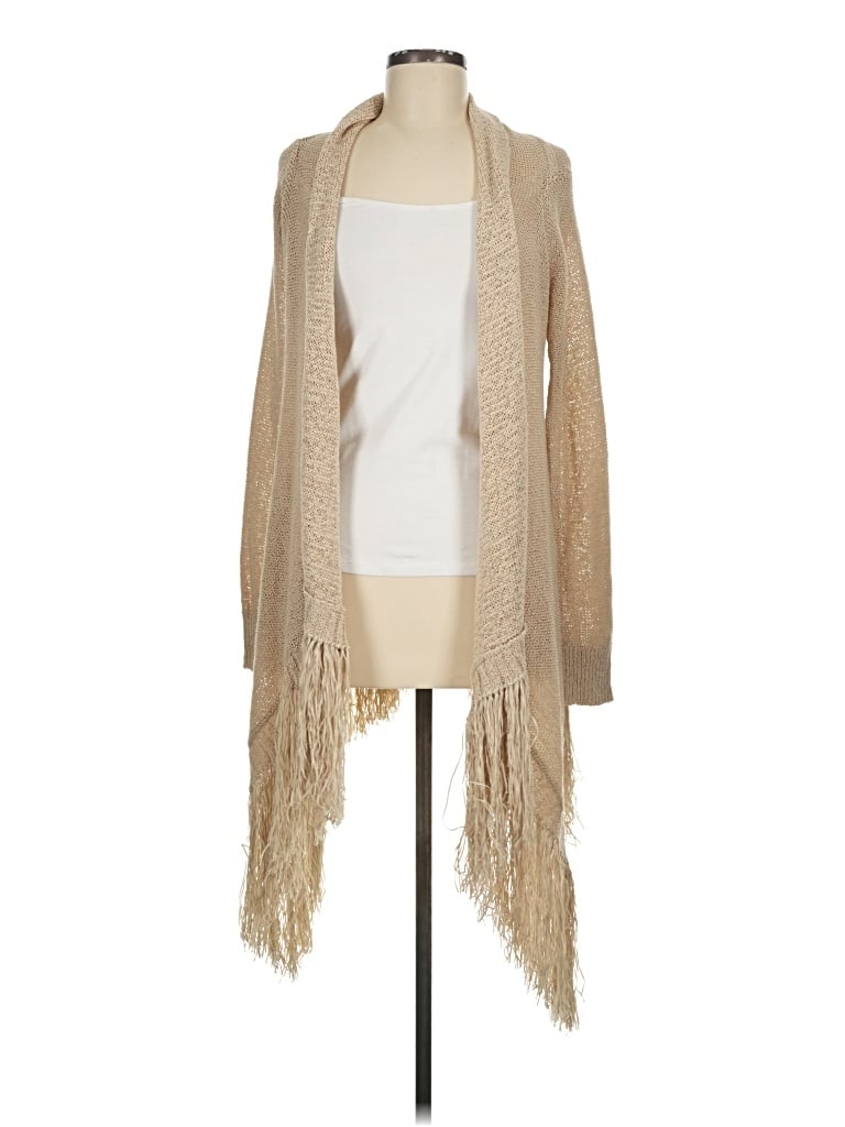 Pre-owned Bcbgmaxazria Cardigan Sweater In Tan