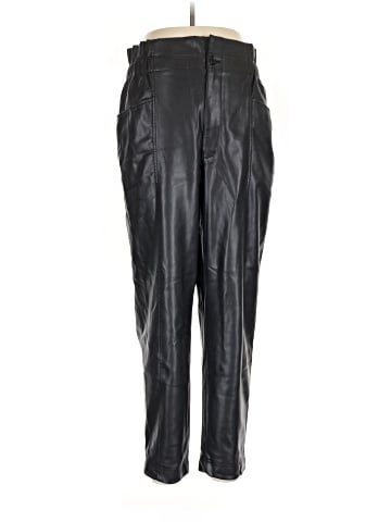 Madewell Vegan Leather Pull-On Paperbag Pants (view 1)