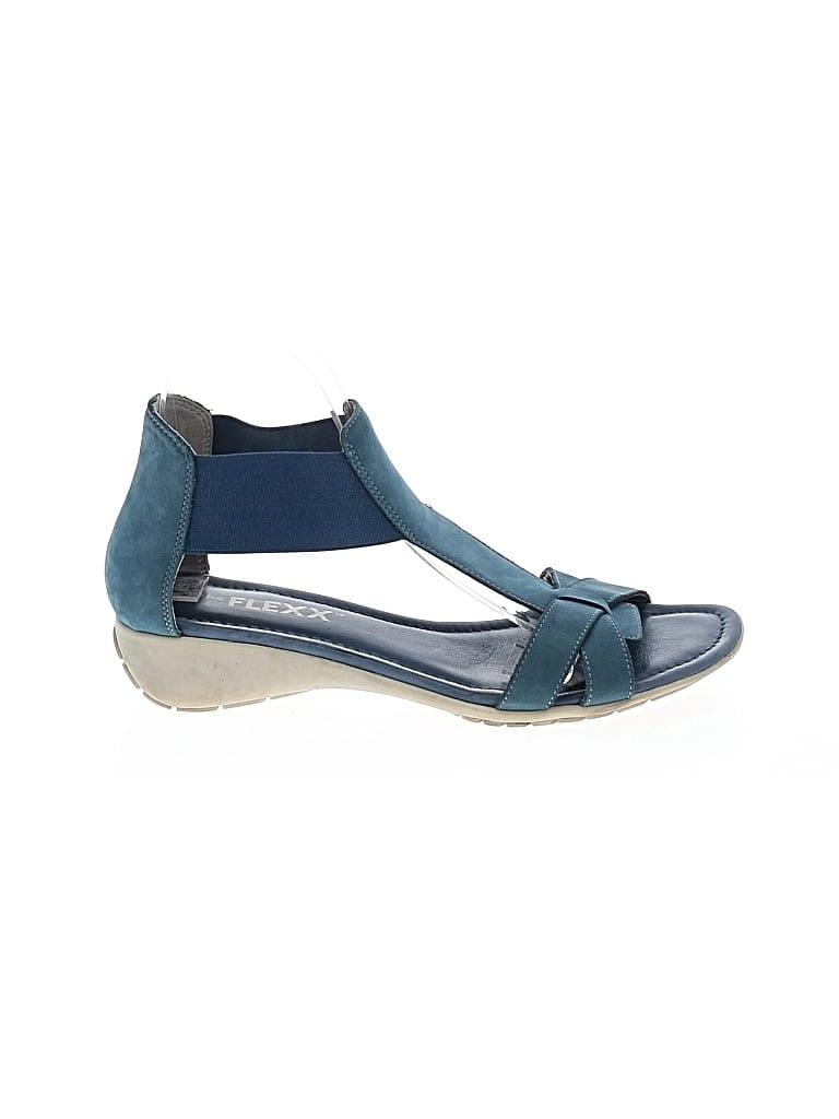 Pre-owned The Flexx Sandals In Teal