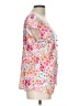 Unbranded Floral Pink Short Sleeve Blouse Size L (estimated) - photo 4
