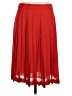 BCBGMAXAZRIA 100% Polyester Solid Red Formal Skirt Size 4 - photo 2